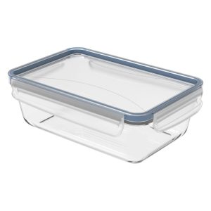 Rotho Clic & Lock Koelkast Bewaardoos 1.3L Horizon Blauw/Transparant/Glas