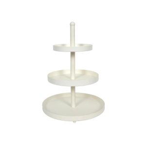 Cookinglife Etag&egrave;re 3-Laags 25x35 cm Metaal/Wit