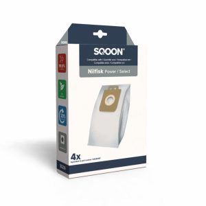 Sqoon Stofzuigerzakken voor Nilfisk Power Select Series 3D 4 Stuks