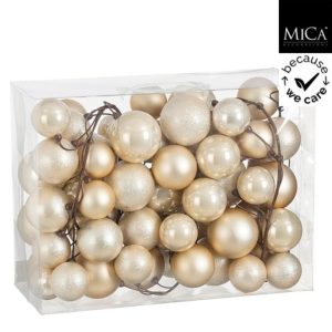 Mica Decorations Kerstslinger 180 cm Cr&egrave;me