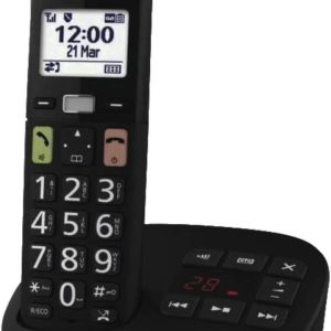 Panasonic KX-TGU130EXB Telefoon Single Dect Senioren Telefoon met Grote toetsen