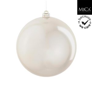 Mica Decorations Kerstbal Onbreekbaar 15 cm Parelmoer