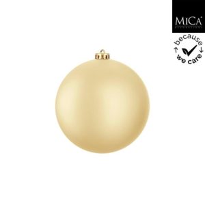 Mica Decorations Kerstbal Onbreekbaar 15 cm Mat Goud