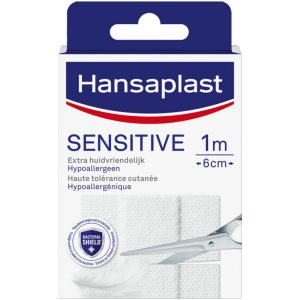 Hansaplast Sensitive Pleisters 100x6 cm Wit
