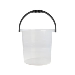 Emmer 10L Transparant/Zwart