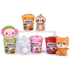 Kawaii Knuffel Noodle Pot met Dier Assorti