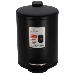 Daily Home Pedaalemmer 5L Mat Zwart