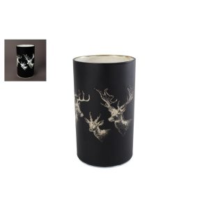 LED Sfeerverlichting Hert 9x15 cm Mat Zwart/Glas