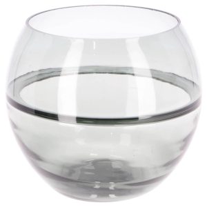 Light & Living Glazen Theelichthouder Solis 15 cm Grijs/Transparant