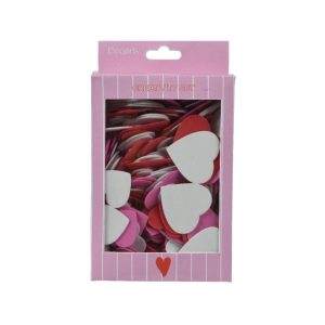 Foam Hartjes Rood/Roze/Wit