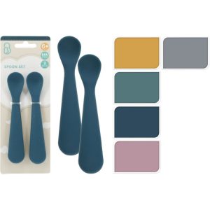 Siliconen Lepels 2 Stuks Assorti