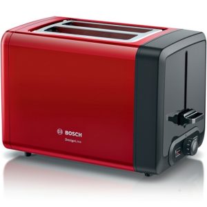 Bosch TAT4P424  Designline Broodrooster Zwart/Rood