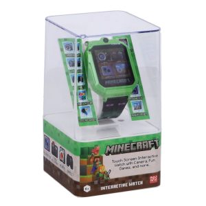 Minecraft Smartwatch met 26 Games Groen/Zwart