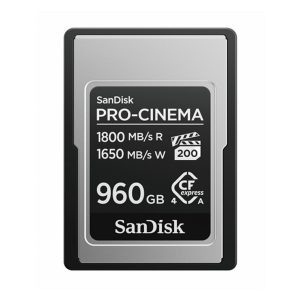 Sandisk Pro Cinema CF Express 960GB 1800 mb/s 1650 mb/s