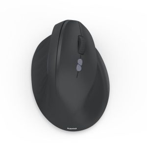Hama EWM-500R Draadloze Ergonomische Verticale Muis met 7 Knoppen Zwart