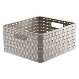 Rotho Country Design Mand Vierkant 14L Cappuccino