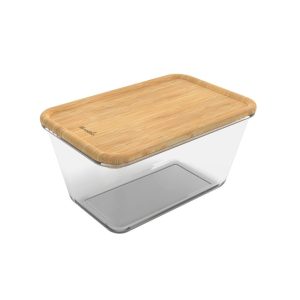 Rotho Nala Koelkast Bewaardoos 2L Glas/Bamboe