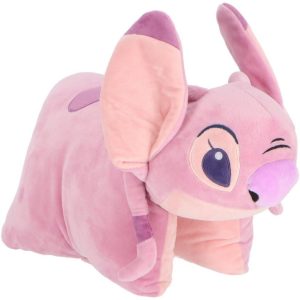 Disney Stitch Knuffelkussen Angel 45x28 cm Roze