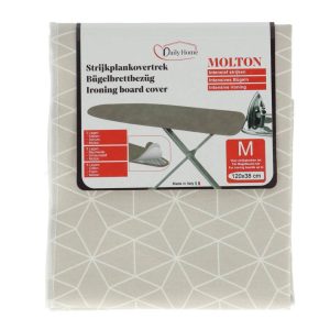 Daily Home Strijkmolton M 120x38 cm Taupe/Wit