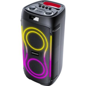 Kenwood AS-P400BT Portable Soundsystem + Licht Zwart/Rood
