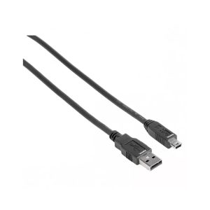 Hama USB A-Mini USB B Kabel 180 cm Zwart