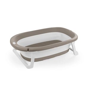 Dolu Baby Opvouwbaar Badje 75.5x46.5x20.5 cm Steengrijs/Wit