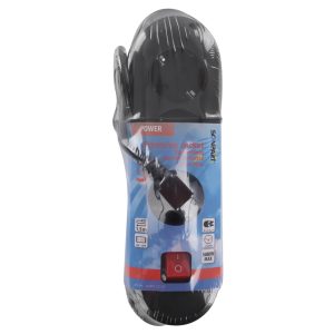 Scanpart Tafelcontactdoos 3-Voudige Randaarde Schakelaar 150 cm Zwart