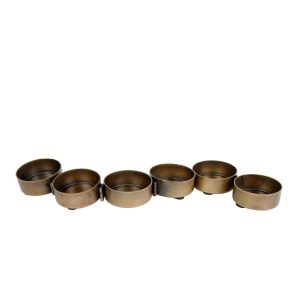Metalen Theelichthouder 33x4x2 cm Goud
