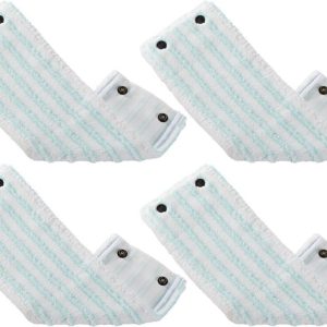 Leifheit Clean Twist XL/Combi Clean XL Vloerwisser Vervangingsdoek met Drukknoppen Micro Duo 42 cm Set van 4
