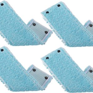 Leifheit Clean Twist M/Combi Clean M Vloerwisser Vervangingsdoek met Drukknoppen Super Soft 33 cm Set van 4