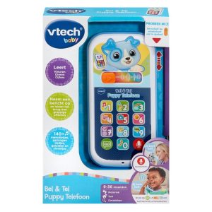 VTech Baby Bel en Leer Puppytelefoon + Licht en Geluid