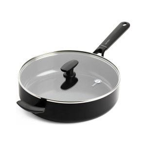 GreenPan Smart Shape Hapjespan met Glazen Deksel 28 cm Zwart