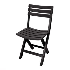 Pro Garden Komodo Opklapbare Tuinstoel 44x41x78 cm Zwart