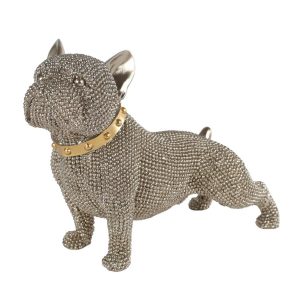 Decoratie Sculptuur Bulldog 22x9x17 cm Goud