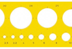 M&ouml;bius & Ruppert MR-85030670 Cirkelsjabloon Geel