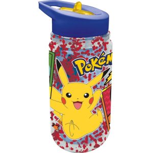 Pok&eacute;mon Waterfles met Glitter 330 ml Blauw/Geel/Transparant