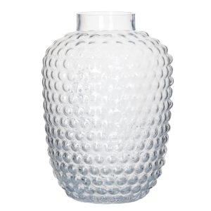 Glazen Bubbel Vaas 25x18 cm Transparant