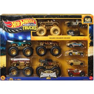 Hot Wheels Monster Trucks Gold Collection 10 Pack