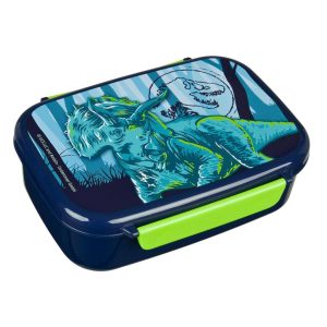 Jurassic World Lunchbox Donkerblauw/Appelgroen
