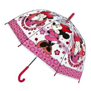 Disney Minnie Mouse Kinderparaplu Rood/Transparante