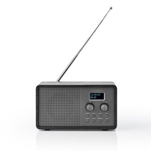 Nedis RDDB5110BK Dab+ Radio 4,5 W Fm Klok & Wekkerfunctie Zwart
