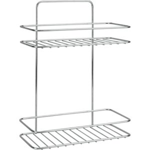 Metaltex Badkamerrek Vacu&uuml;m Fixatie 2-Lagen 26x13x35 cm Chromelook