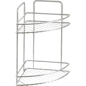 Metaltex Badkamerrek Vacu&uuml;m Fixatie 2-Lagen 23x23x35 cm Chromelook