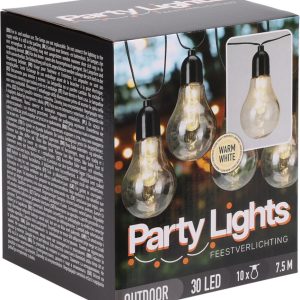Pro Garden Feestverlichting 10Lampjes Warm Wit