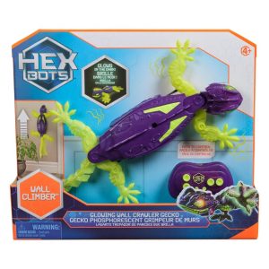 Hex Bots Wall Crawler Gecko Glow In The Dark + Licht