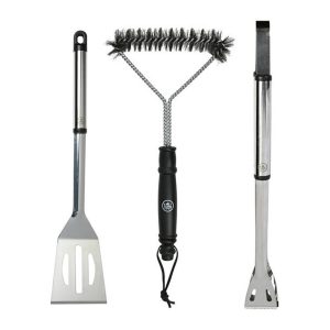 Flamecraft BBQ Gereedschapset 3-delig Zwart/RVS