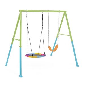 Intex 44125 Schommelset 200x235x254 cm Groen/Blauw