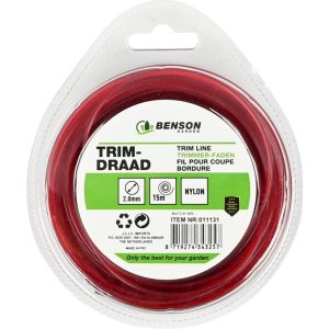 Benson Trimdraad 2 mm 15 m Rood