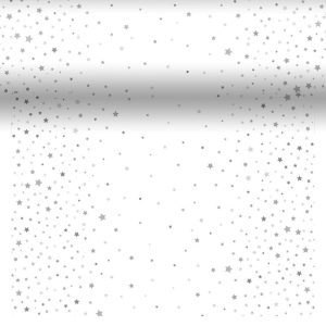 Duni Star Silver Stardust Tafelloper 40x480 cm Zilver