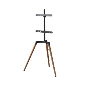 Hama TV Standaard Zwenkbaar in Hoogte Verstelbaar tot 65 Inch Schermen Zwart/Hout